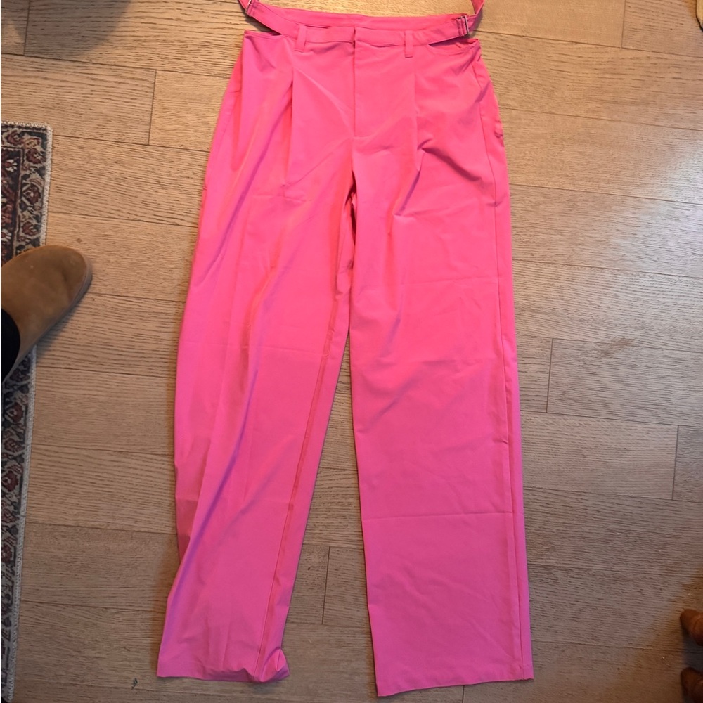Alo Yoga - Women's Pink wide leg trousers